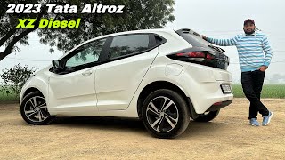 Tata Altroz XZ Diesel 2023 Price amp Features ❤️ Last Diesel Hatchback [upl. by Schuler]