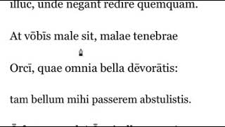 Catullus 3 lines 1018 [upl. by Mudenihc]