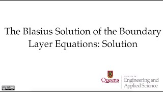 Blasius Solution [upl. by Dygert]