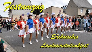 2023  Sächsisches Landeserntedankfest in Frohburg  Festumzug [upl. by Delorenzo]