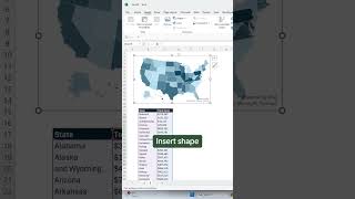 How to create an Attractive Map Chart in Excel 🗺 excel tutorial exceltips exceltricks [upl. by Casandra]