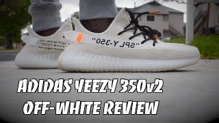 ADIDAS YEEZY 350 v2 BOOST quotOFFWHITEquot ON FOOT REVIEW 🔥UNBOXING 2018 EXCLUSIVE [upl. by Trefor864]