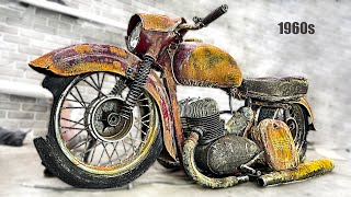 Full Restoration JAWA Motorcycle 1960s  Old Abandoned Treasure  One YEAR Incredible Transformation [upl. by Knarf856]