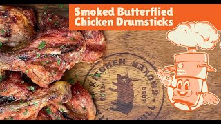 Smoked Butterflied Chicken Drumsticks On The PKGO [upl. by Ultun]