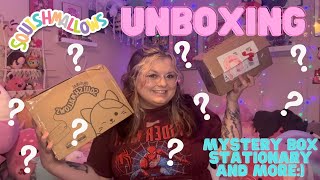 SQUISHMAIL UNBOXING  Stationary Squishmallow Mystery Box and Valentines clips [upl. by Ydnes]