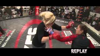 Ilima Macfarlane 00 vs Katie Castro 03 XFS Hurricane January 17 2015 [upl. by Elorak]