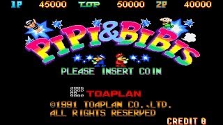 Pipi amp Bibis  Whoopee 1991 Toaplan Mame Retro Arcade Games [upl. by Yanahs954]