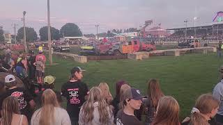 Vernon County Fair Derby 2024 Fullsize Trucks 1st Heat [upl. by Santa711]