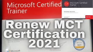 How to Renew MCT Certification [upl. by Newlin]