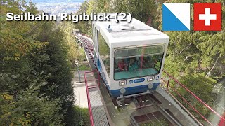 Seilbahn Rigiblick 2 October 2024 4K swizerland cablecar zürich [upl. by Drofdarb]