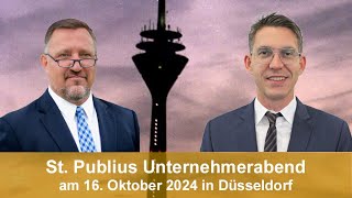 St Publius Unternehmensabend in Düsseldorf 2024 [upl. by Ardien]