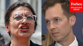 Jake Auchincloss Reacts To Calls From House GOP To Expel Rep Rashida Tlaib Over Comments On Israel [upl. by Mead51]