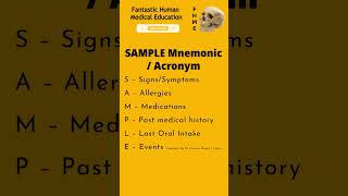 SAMPLE History Mnemonic  Acronym [upl. by Jarret]