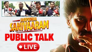 Saripodhaa Sanivaaram Movie Public Talk LIVE  Nani  Priyanka Mohan  SJ Surya  10TV Entertainment [upl. by Aneri]