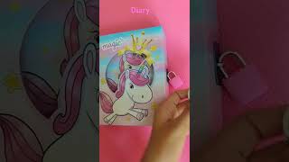 Diary unboxing with magic 🪄✨ music [upl. by Angelika]