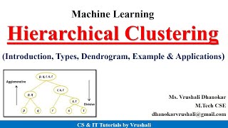 ML 23  Hierarchical Clustering  Agglomerative Clustering  Divisive Clustering  Dendrogram [upl. by Samella]