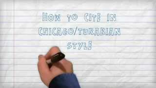 Citing  How to Cite in ChicagoTurabian Style A Three Minute Tutorial [upl. by Eilyah]