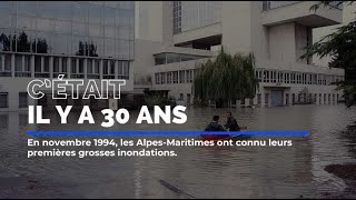 Il y a 30 ans les AlpesMaritimes ont connu leurs premières grosses inondations [upl. by Enajharas]