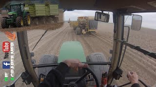 Cabview John Deere 7810 beim Kartoffeln abfahren  Die Agrarfilmer HD [upl. by Yate]