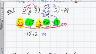 Solving Equations with Brackets Grade 9 Academic Lesson 4 2 10 2 13 [upl. by Warfold378]