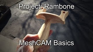 Shapeoko 2 How to use MeshCAM to Mill a Slingshot [upl. by Hayikaz]