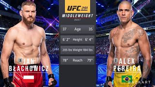 JAN BLACHOWICHZ VS ALEX PEREIRA FULL FIGHT UFC 291 [upl. by Devine]