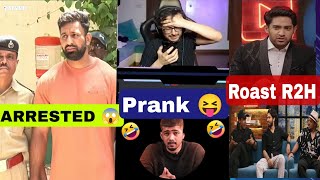 Rajat dalal is Arrested 😱  Thagesh Roast R2H team  Carryminati Prank with Scout 😲 [upl. by Alexandria339]