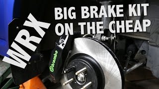 CADILLAC BREMBO BRAKE SWAP FOR YOUR SUBARU WRX ON THE CHEAP HOW TO INSTALL PT06 [upl. by Sibella]