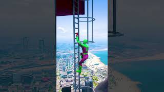 GTA 5 Epic Water Ragdolls  SpiderMan Jumps  Fails ep3244 shorts [upl. by Aratahc926]