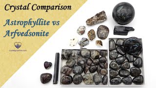 Crystal Comparison Astrophyllite VS Arfvedsonite [upl. by Gnuoy]