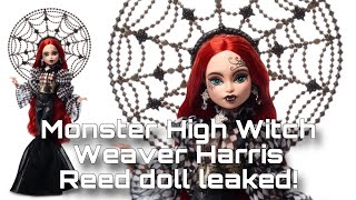 MONSTER HIGH NEWS New Fashion Designer Witch Weaver Harris Reed doll revealed [upl. by Nahtaj]