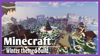 Minecraft Winter Build  Building a Winter Themed Town in Minecraft 116 [upl. by Lever289]