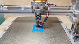 Laam 1 DIY 3D Printer Homemade test Acrylic CNC Router Machine Aluminum [upl. by Dnalevelc648]