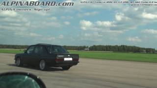 1080p ALPINA B7 Turbo E28 vs BMW M3 30 Euro E36 HampH Turbo [upl. by Dnalon558]