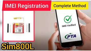 Complete guide to registerverify IMEI of Sim800LMobile via mobile and fees payment in Pakistan PTA [upl. by Eido]