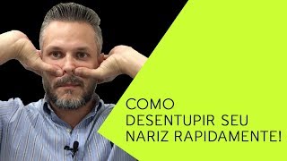 COMO DESENTUPIR O NARIZ RAPIDAMENTE [upl. by Sallyann]