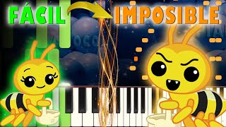 Abejita Chiquitita  de MUY FÁCIL a IMPOSIBLE  Piano Cover  Plim plim [upl. by Yunick]