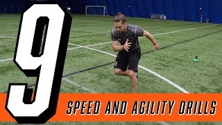 9 BEST Speed and Agility Drills at home [upl. by Heindrick]