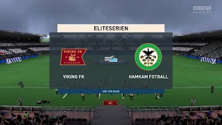 Viking FK vs HamKam 30042023 Eliteserien FIFA 23 [upl. by Anavlis]