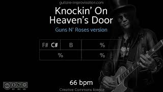 Knockin On Heavens Door Guns N Roses  Backing Track [upl. by Navi]