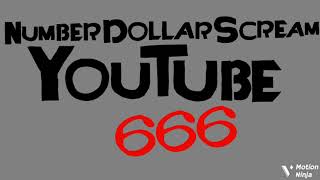 Number Dollars SCREAMING Sounds 666 YouTube Chalice NogginFrom Circus Font [upl. by Atileda77]