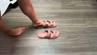 Chanel Dad Slide Sandals Pink [upl. by Walkling]