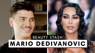 Kim Kardashians Makeup Artist Mario Dedivanovics MAJOR Beauty Stash  Harpers BAZAAR [upl. by Asiulana92]