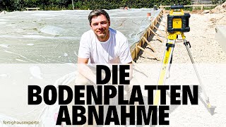 EURE BODENPLATTENABNAHME 4 Supertipps vom Bodenplattenexperten [upl. by Felicdad]