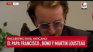 Bono consiguió lo que muchos desean una audiencia privada con el papa Francisco [upl. by Renny]