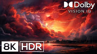 Magnificent Red Sky in 8K HDR 120 FPS Dolby Vision Awesome Clarity [upl. by Earissed]