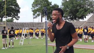 Burnell Taylor Singing the National Anthem [upl. by Godden]