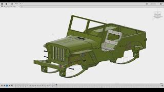 Jeep Fusion 360 Timeline Playback [upl. by Ainezey153]