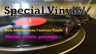 Special Vinyle  Comment bien débuter en vinyle platine cellule préamplificateur phono [upl. by Raphaela]