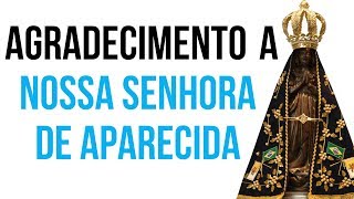 ORAÇÃO DE AGRADECIMENTO NOSSA SENHORA DE APARECIDA [upl. by Colline]